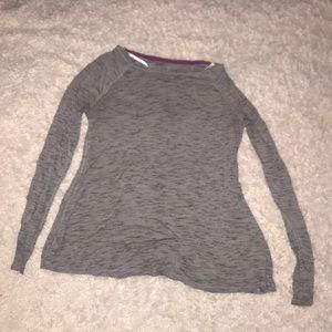 Grey long sleeve shirt
